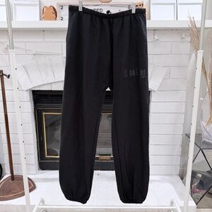 Yeezy Bully Heavyweight Cotton Black Jogger Sweatpant - Size 1 / Small to Medium